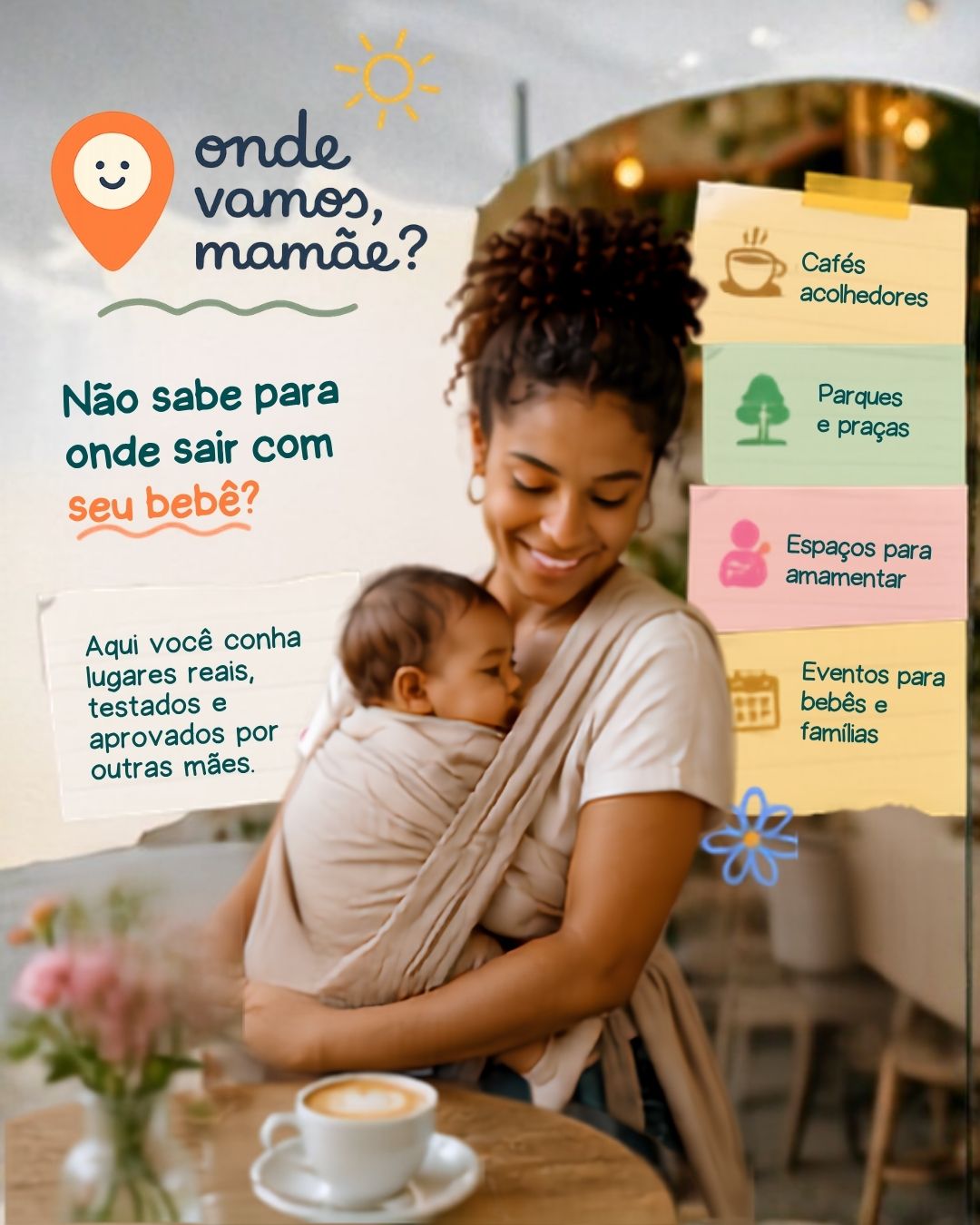 Prévia da plataforma Onde Vamos Mamãe